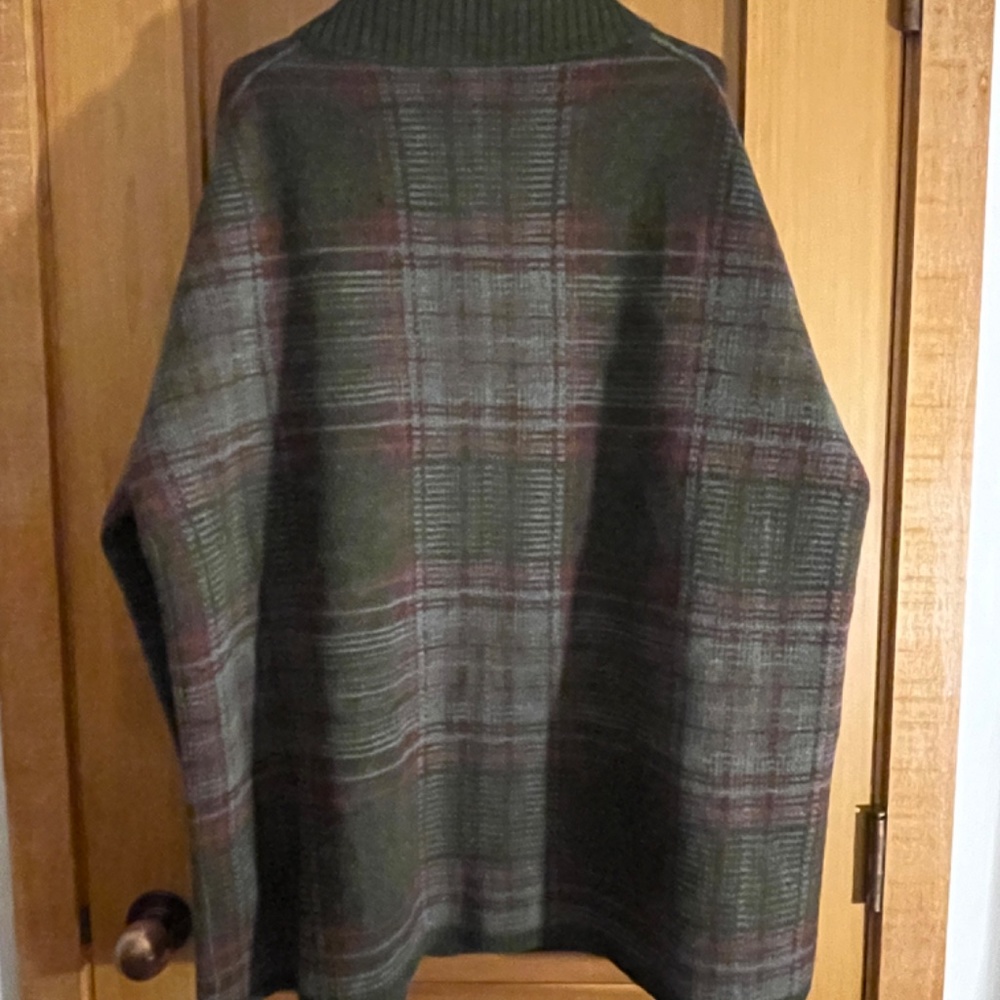 Ralph Lauren Tartan pattern. Wool blend cape - Picture 6 of 7